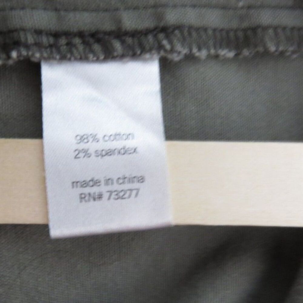 SO Women's Zip Front Overall Pinafore Dress Cotton Olive  Cottagecore XXL EUC - Picture 9 of 10